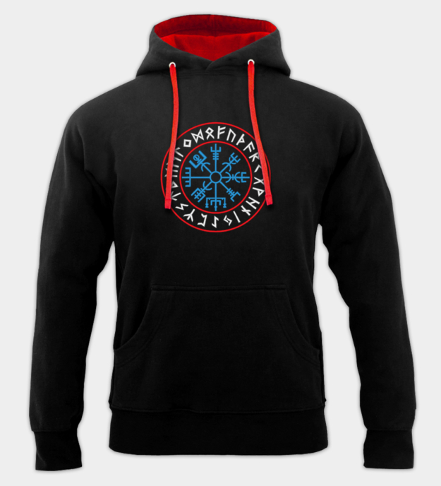 Vegvisir Geborduurde Hoodie